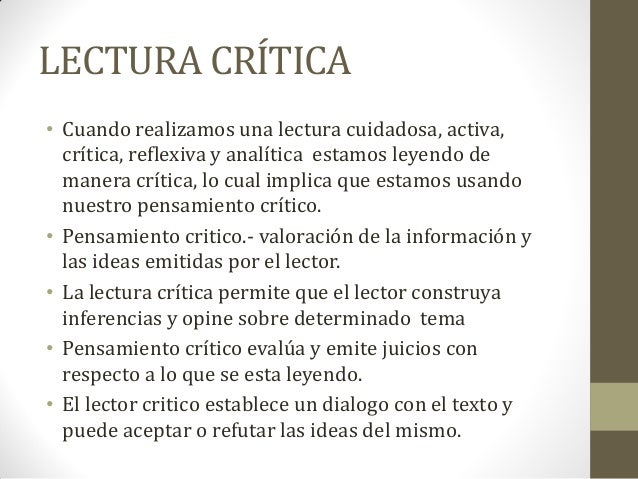 Tipos de lectura