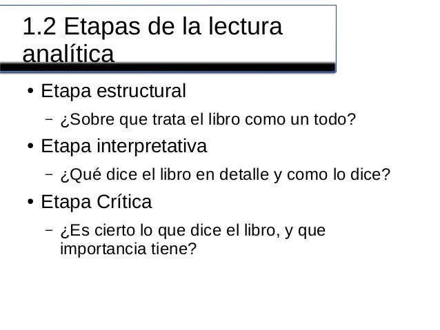 Tipos de lectura