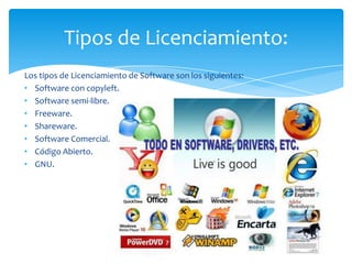 La cesión de los determinados derechos sobre uno o varios programas informáticos.
