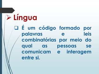 Tipos de linguagem