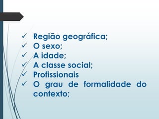 Tipos de linguagem