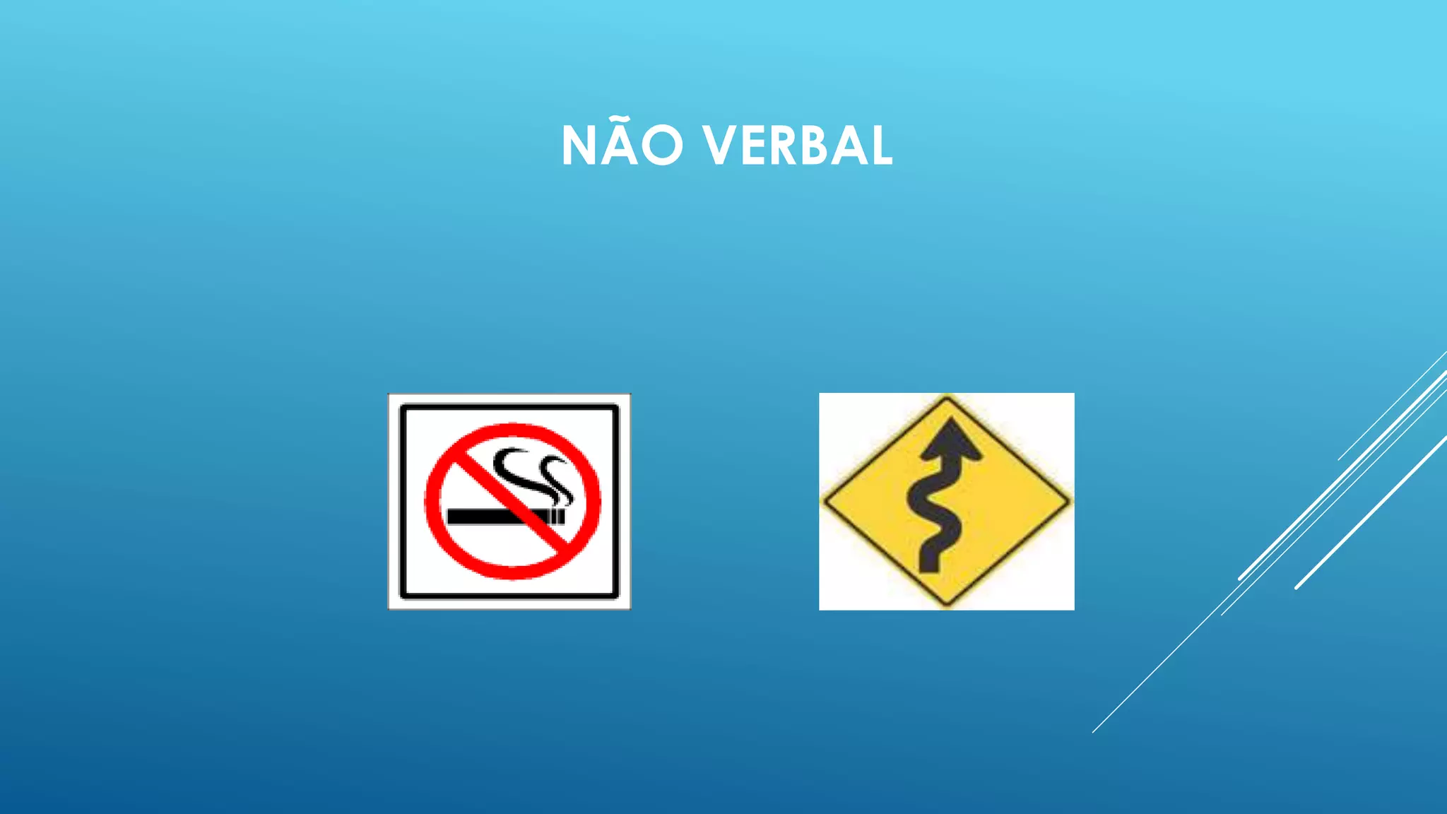 NÃO VERBAL 
 