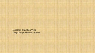Jonathan Jesid Roa Vega
Diego Felipe Mancera Torres
 