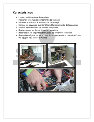 Tipos de mantenimiento de equipo 10.2