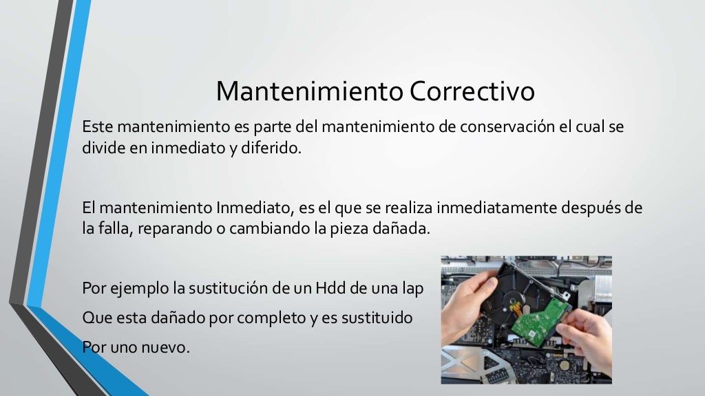 Tipos de mantenimiento