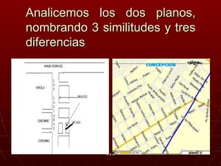 Analicemos los dos planos, nombrando 3 similitudes y tres diferencias K.R.A 