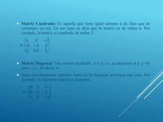 Tipos de matrices+ | PPT