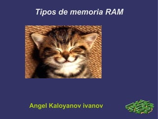 Tipos de memoria RAM ,[object Object]