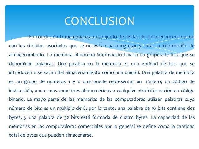 Tipos de memoria