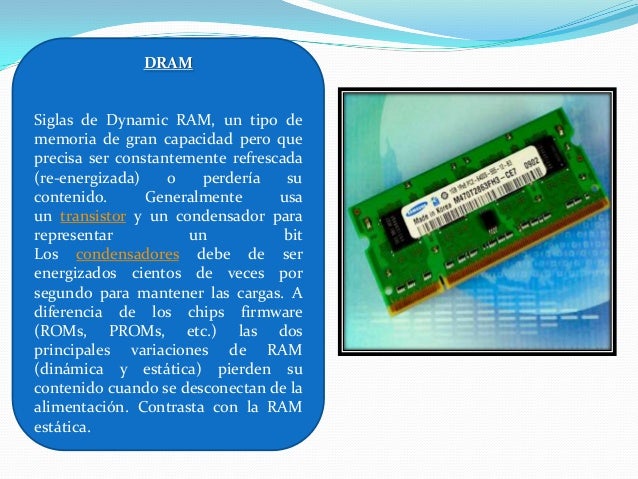 Tipos de memoria ram y rom