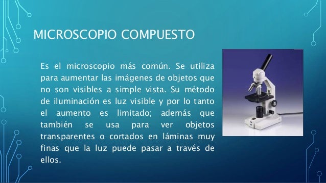 Tipos de microscopios