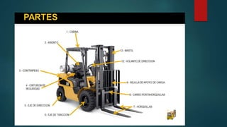 • Partes de los montacargas
 