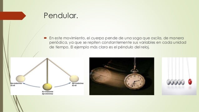 Tipos de movimientos. cinemática