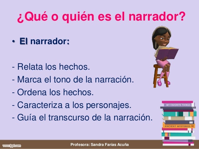 Tipos de narrador