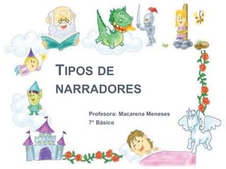 TIPOS DE
NARRADORES
Profesora: Macarena Meneses
7° Básico
 