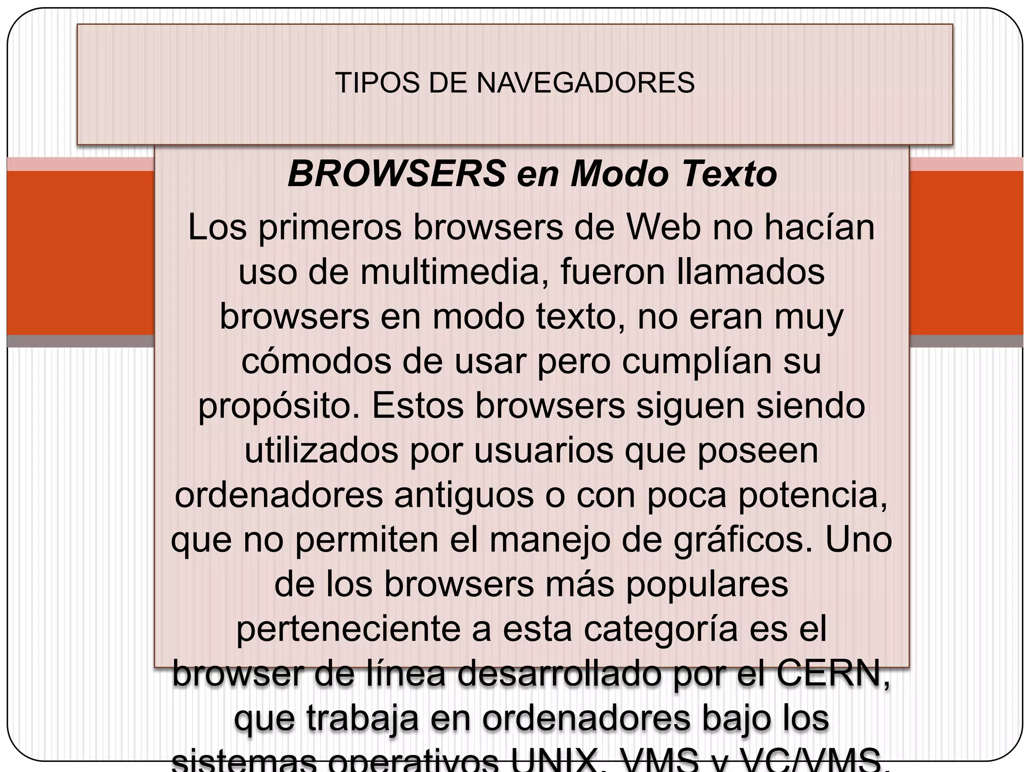 Tipos de navegadores | PPT