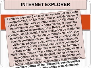 INTERNET EXPLORER
 