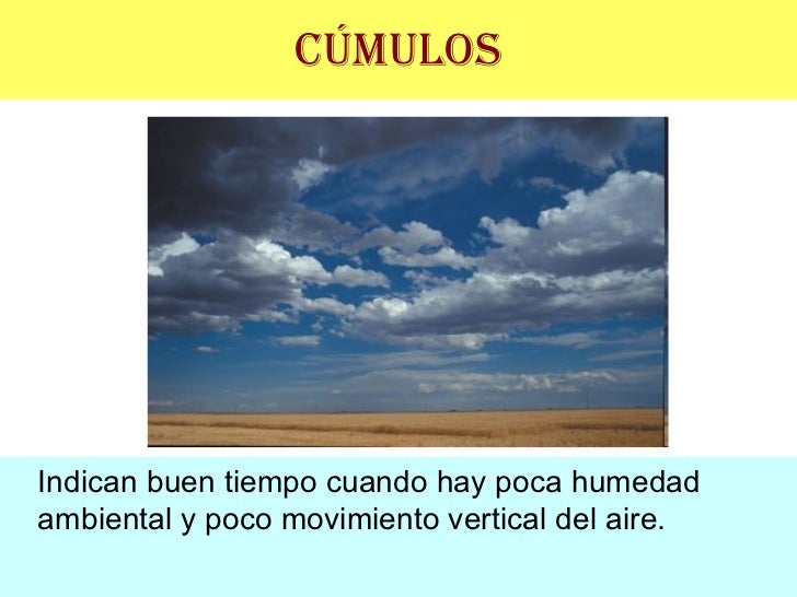 Tipos De Nubes Tipos De Nubes