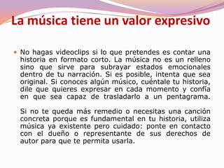 Para crear sonidos especiales, dispones de excelentes bibliotecas de sonidos libres de derechos, en las que puedes encontrar prácticamente cualquier cosa que se te pase por la cabeza: desde el estruendo de un avión a reacción al aleteo de un colibrí. Si te gusta el bricolaje sonoro, tu mismo puedes "fabricar" tus propios efectos especiales de sonido haciendo uso de tu imaginación (si unos cocos pueden simular el trote de un caballo, un plástico arrugado con habilidad puede pasar perfectamente por el crepitar de unas llamas....).