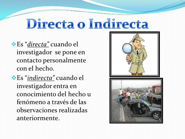 Tipos de observación