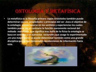Tipos de ontología