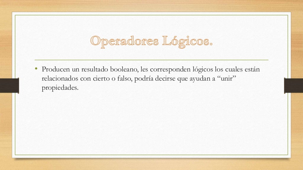 Tipos de Operadores para C++