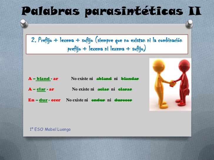 Tipos de palabras según su formación