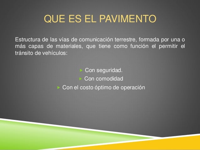 Pavimento Que Es : Tipos de pavimentos