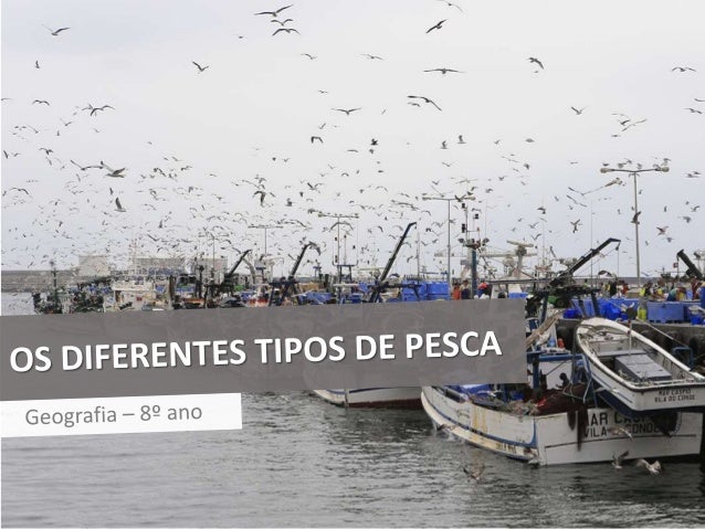 OS DIFERENTES TIPOS DE PESCA
As frotas de pesca caracterizam-se de acordo com:
A dimensão das embarcações.
Tempo de perman...