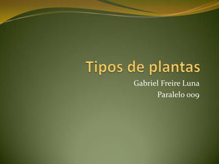 Gabriel Freire Luna
      Paralelo 009
 