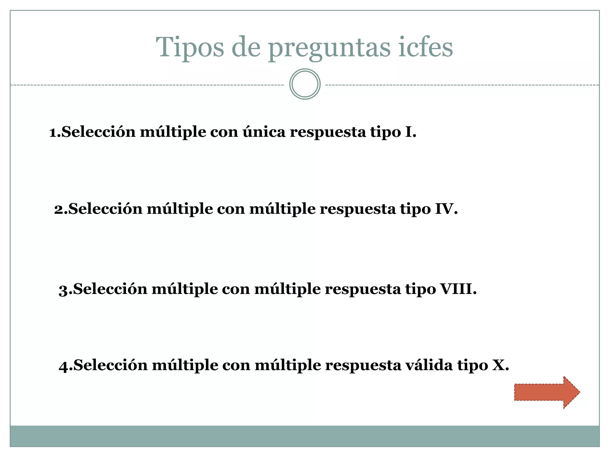 Tipos de preguntas icfes | PPTX