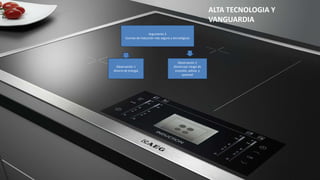 ALTA TECNOLOGIA Y
VANGUARDIA
Argumento 2
Cocinas de inducción más segura y tecnológicas
Observación 1
Ahorro de energía
Observación 2
Disminuye riesgo de
incendio, asfixia y
quemad
 