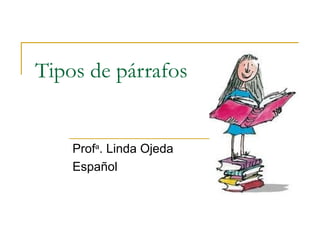 Tipos de párrafos


    Profa. Linda Ojeda
    Español
 
