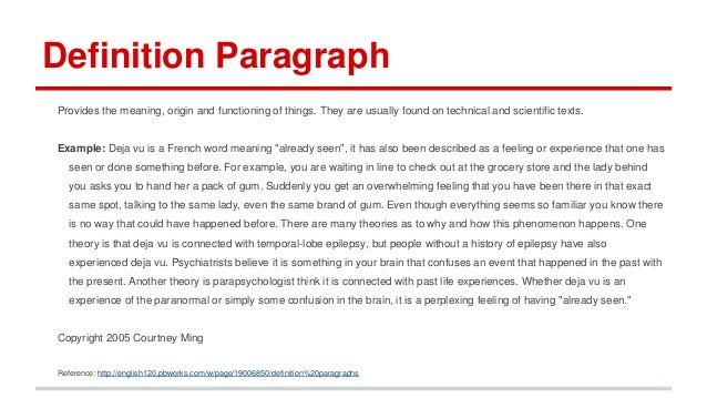 Types of Paragraphs