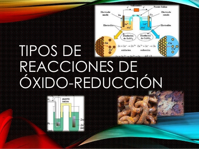 TIPOS DE REACCIONES DE ÓXIDOREDUCCIÓN