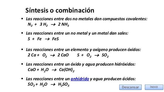 Resultado de imagen para combinacion o sintesis ejemplos