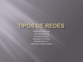 TIPOs DE REDES ,[object Object]