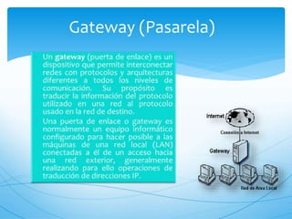 Gateway (Pasarela)
 