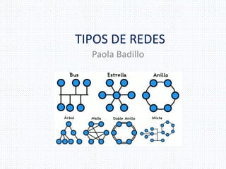 TIPOS DE REDES
Paola Badillo
 