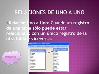 RELACIONES DE UNO A VARIOS