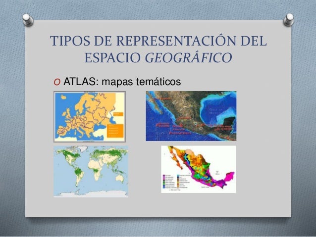 Tipos de representación del espacio geográfico