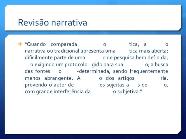 Revisao integrativa