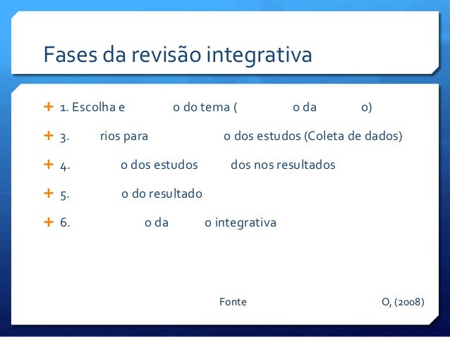 Revisao integrativa