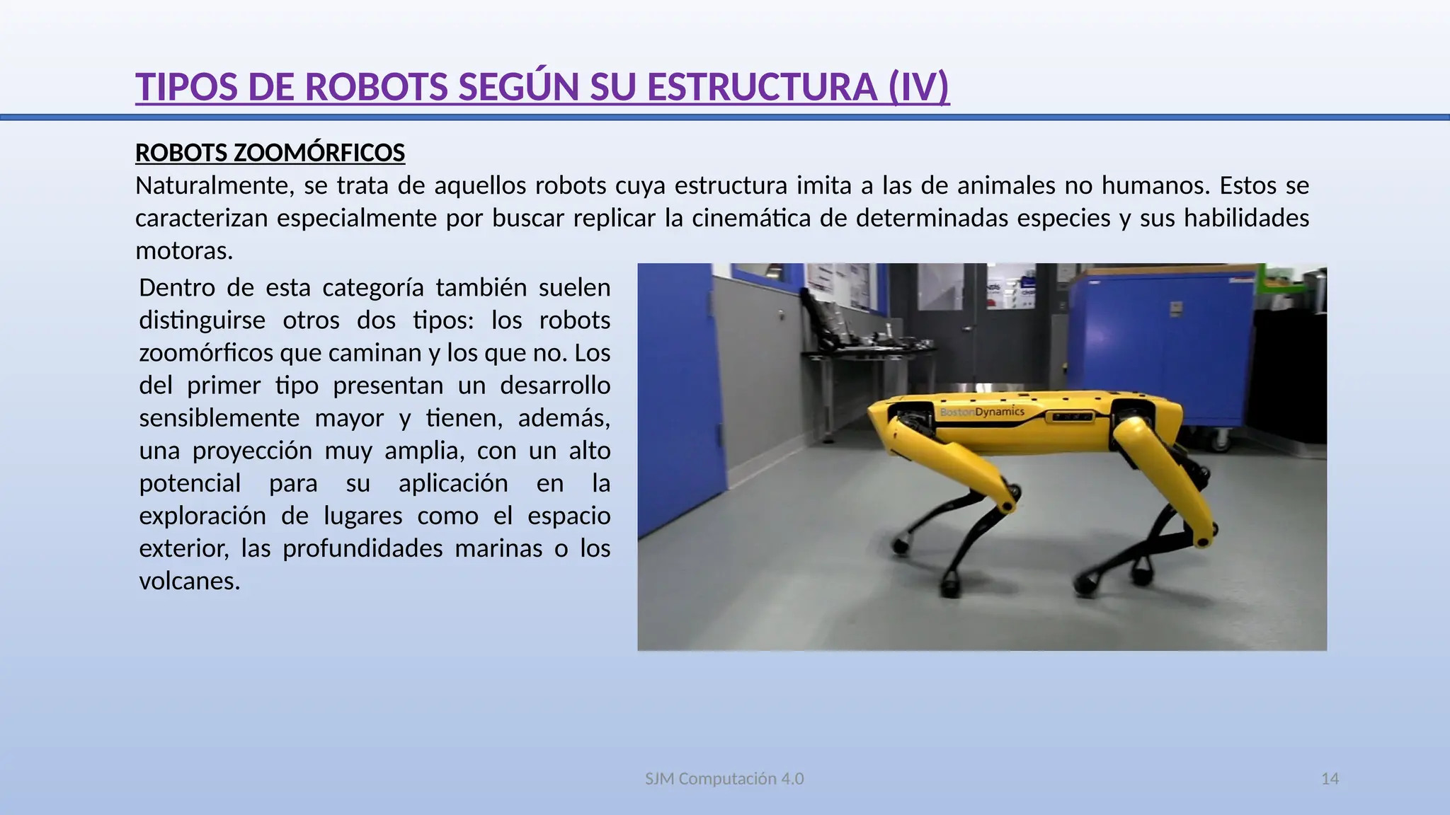 Tipos de ROBOTS según características, estructuras y funcionamiento ...