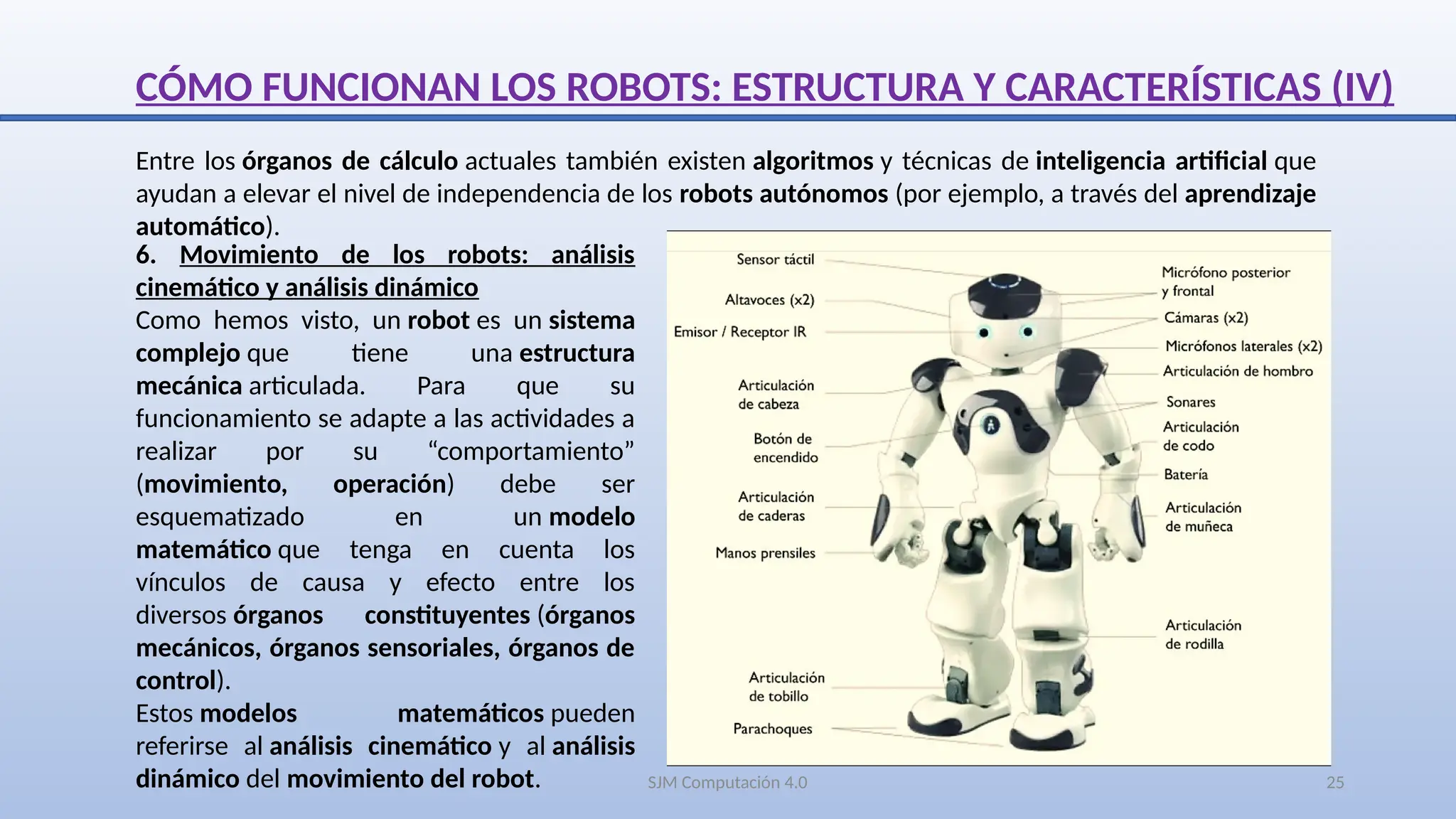 Tipos de ROBOTS según características, estructuras y funcionamiento ...