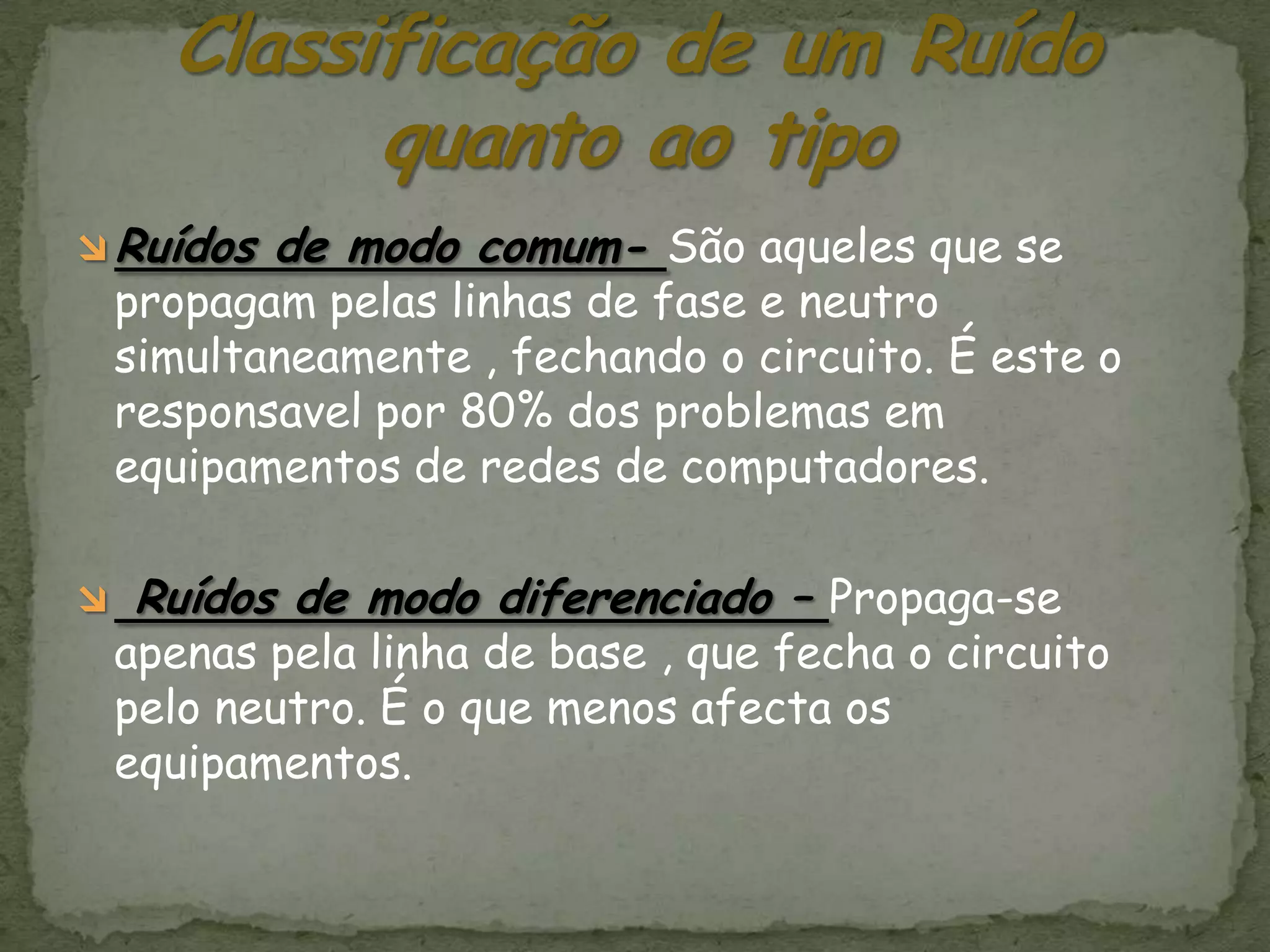 Tipos de ruídos power point | PPTX