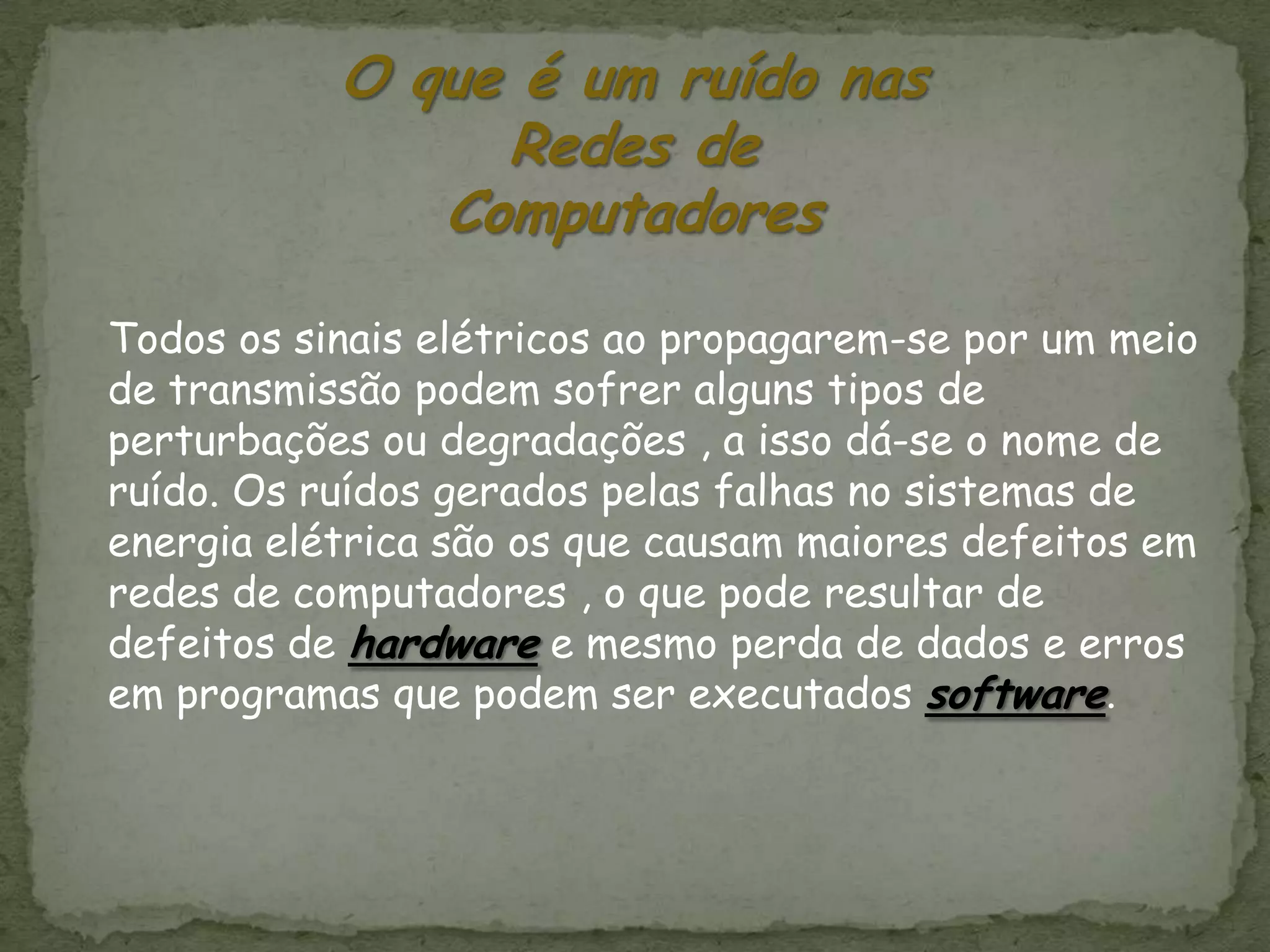 Tipos de ruídos power point | PPTX