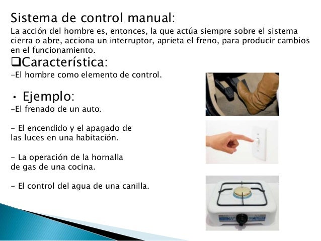 Tipos de sistema de control