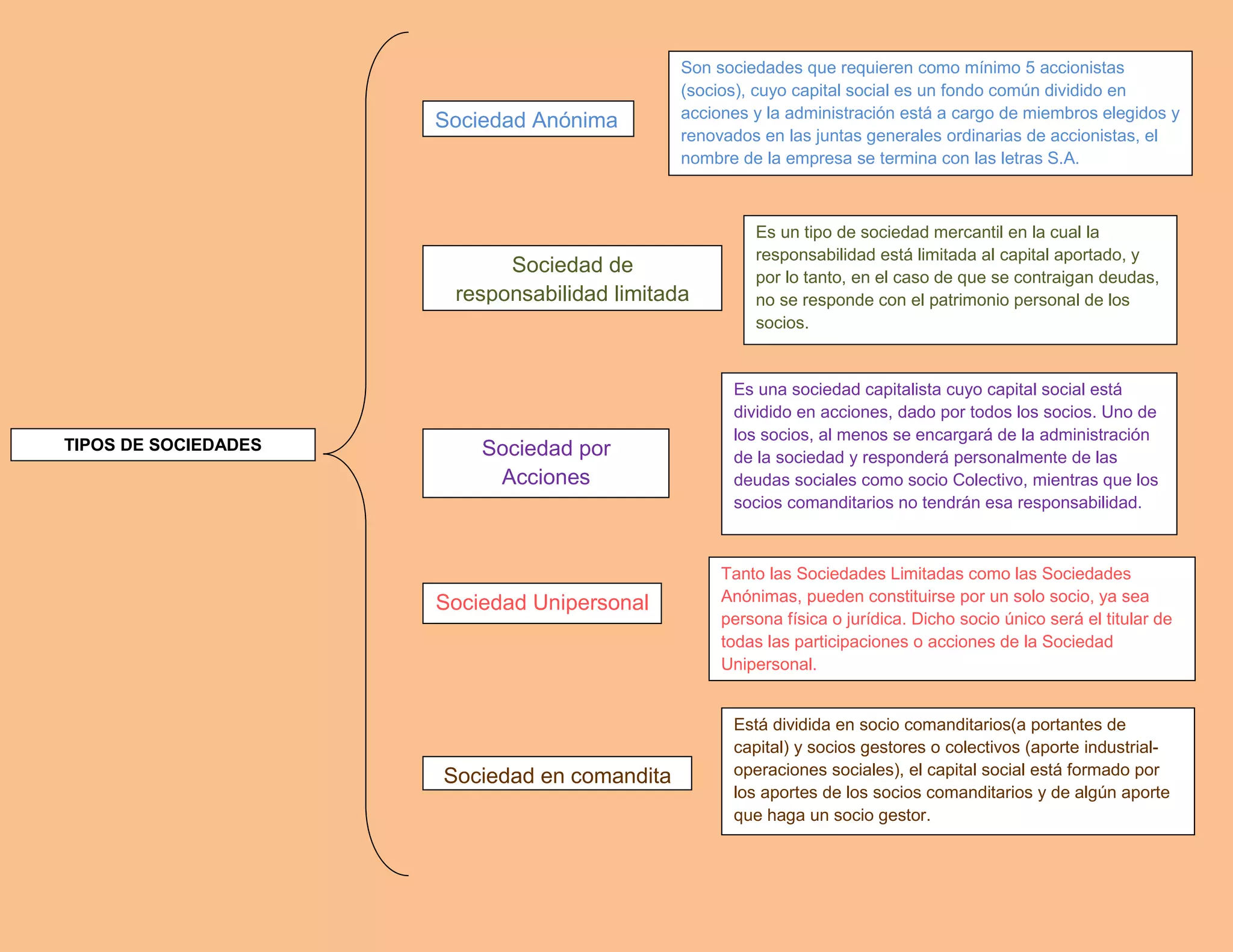 Tipos de sociedades | DOCX