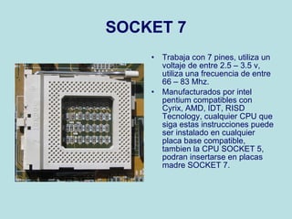Tipos de socket | PPT